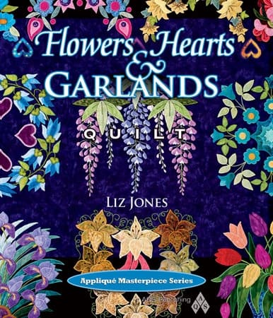 Flowers, Hearts and Garlands Quilt-0