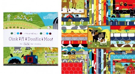 Oink A Doodle Moo 5" Charm Pack-0