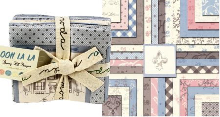 Ooh La La Moda Fat Quarter Bundle - Blue-0