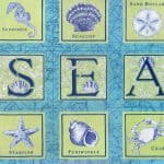 Seascapes Fabric Panel - Caribbean Blue-0