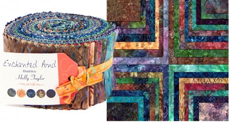 Enchanted Pond Batiks Moda Jelly Roll-0