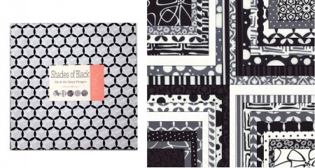 Shades of Black Moda Layer Cakes-0