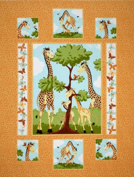 Zoe Quilt Craft Fabric Panel + FREE-0