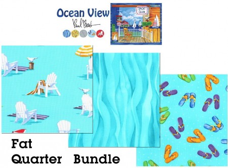 Ocean View Fat Quarter Bundle or Yardage-0
