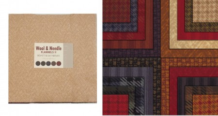 Wool Needle Flannels II Moda Layer Cakes-0
