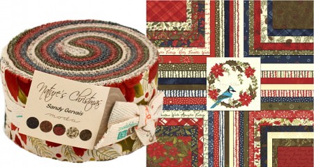 Natures Christimas Moda Jelly Roll-0