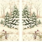Holiday in the Pines Fabric Blocks Panel-0