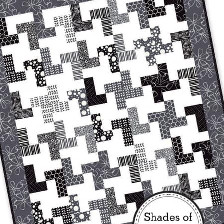 Shades of Black & White Quilt Kit-0