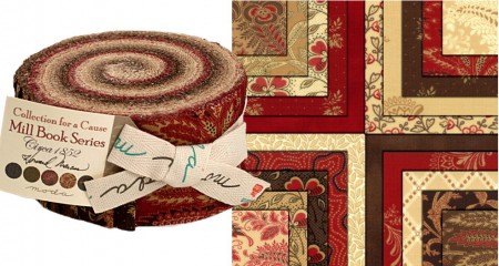 Collections Mill Book Circa 1852 Moda Jelly Roll-0