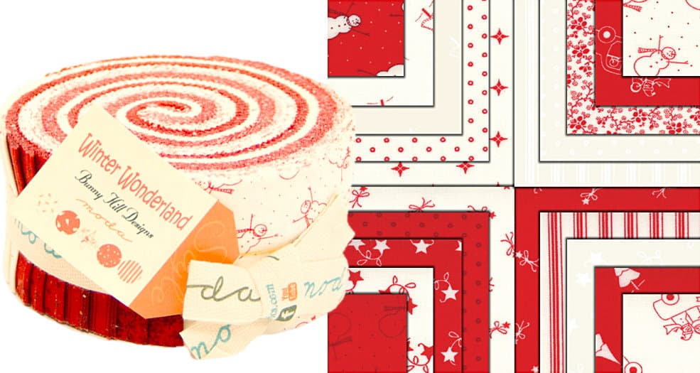 Moda Sugar Plum Christmas Jelly Roll by Bunny Hill Designs 2910JR