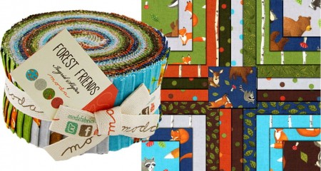 Forest Friends Moda Jelly Roll-0