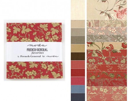 French General Favorites 5" Charm Pack-0