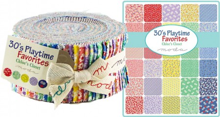 30s Playtime Favorites Moda Jelly Roll-0