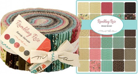 Rambling Rose Moda Jelly Roll-0