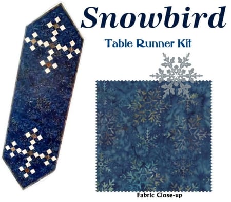 Snowbird Table Runner Quilt Kit-0