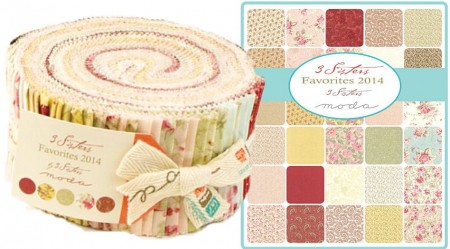 3 Sisters Favorites Moda Jelly Roll-0