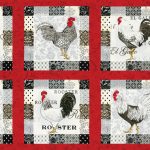 El Gallo Fabric Panel - Red-0