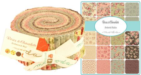 Roses & Chocolate Moda Jelly Roll-0