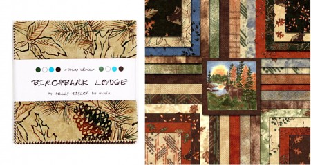Birch Bark Lodge 2.5" Charm Pack -0