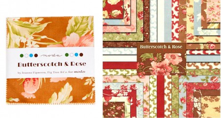 Butterscotch and Roses 2.5" Charm Pack -0