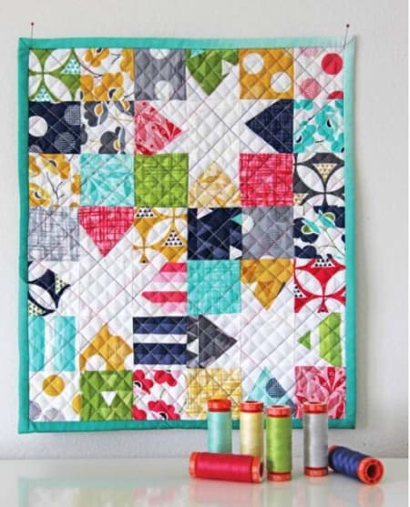 Color Theory Quilt Kit + Aurifil Thread Set-0