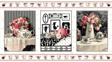 Friendship Tea Fabric Panel-0