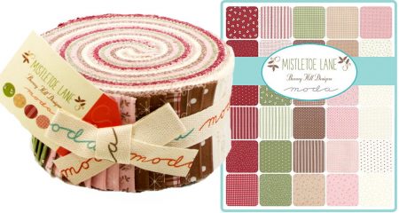 Mistletoe Lane Moda Jelly Roll-0