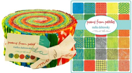 Poems from Pebbles Moda Jelly Roll-0