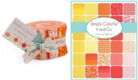 Simply Colorful / Orange Moda Junior Jelly Roll-0