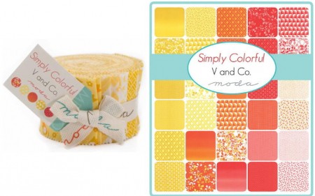 Simply Colorful / Yellow Moda Junior Jelly Roll-0