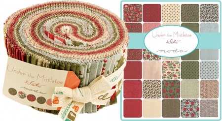 Under the Mistletoe Moda Jelly Roll-0