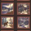 Winter Forest Flannels - Brown Panel-0