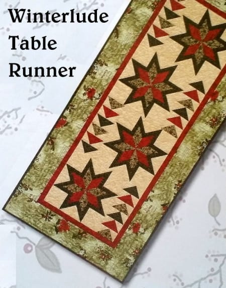 Winterlude Table Runner Quilt Kit + Book-0