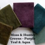 Flannel Green Teal FQ Bundle + BONUS: 2 Quilt Patterns-0