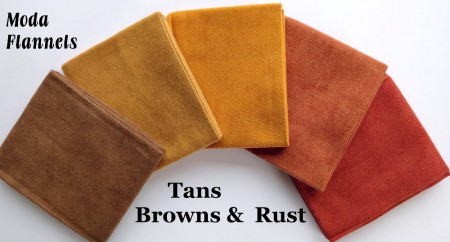 Flannel Browns to Rust FQ Bundle + BONUS: 2 Quilt Patterns-0