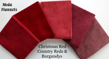 Flannel Reds & Burgundys FQ Bundle + BONUS: 2 Quilt Patterns-0