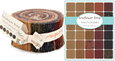 Sunflower Song Moda Jelly Roll-0