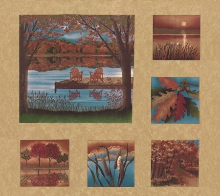 Autumn Reflections Fabric Panel-0