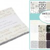 White Christmas Metallic Moda 5" Charm Pack