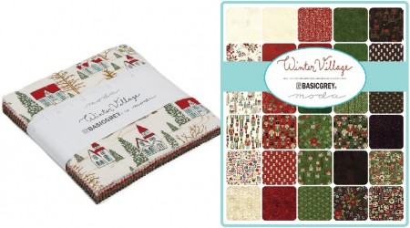 Winter Village 5" Moda Charm Pack
