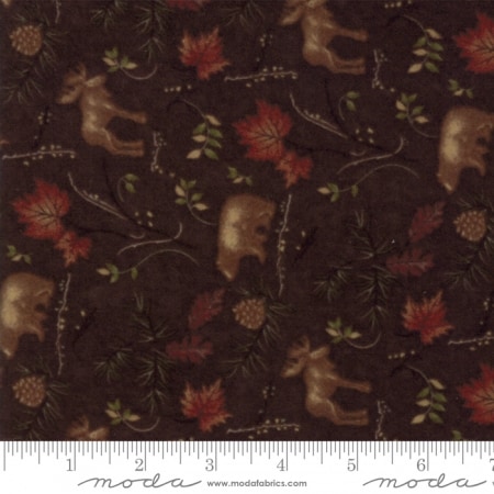 Return to Cub Lake Flannel - 6742 18F Dark Brown-0