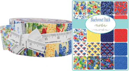 Bluebonnet Patch Moda Jelly Roll-0