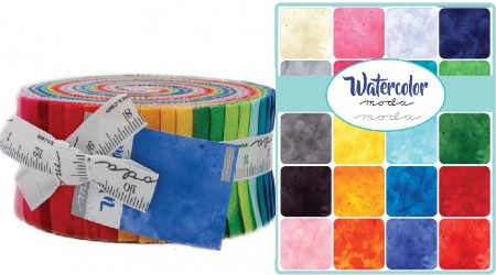 Watercolor Moda Jelly Roll-0